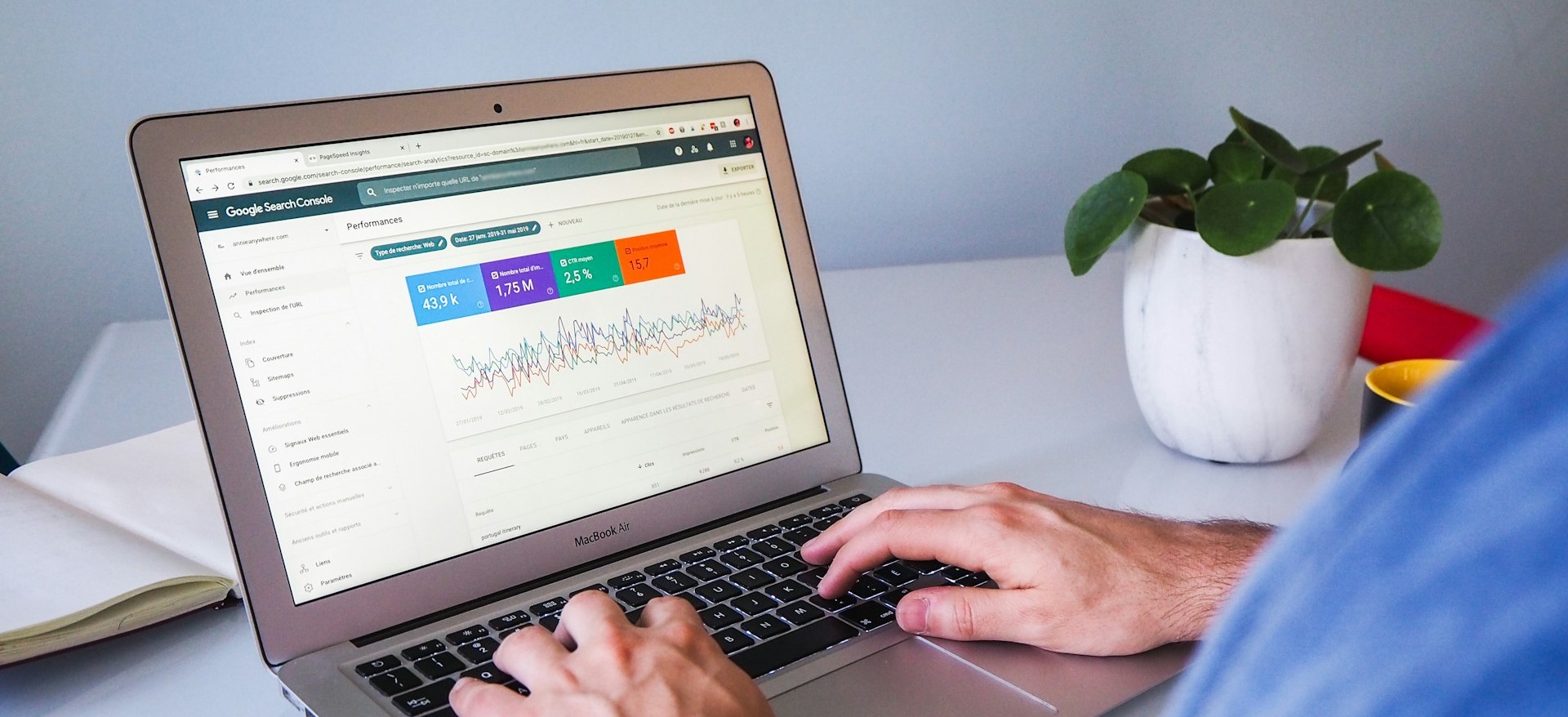 代表的なSEOツール「Google Search Console」のPC画面の画像