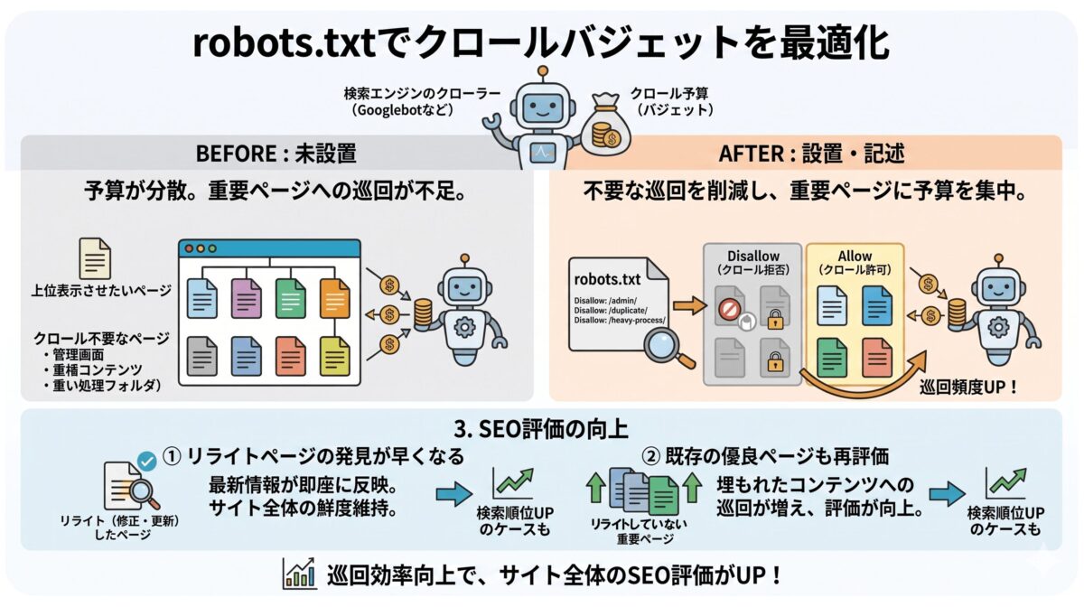 robots.txtを設置・記述する効果