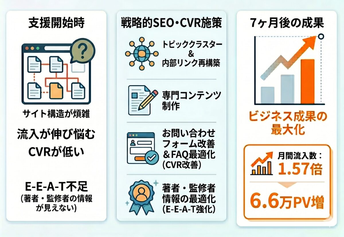 終活系メディアのSEO対策支援実績